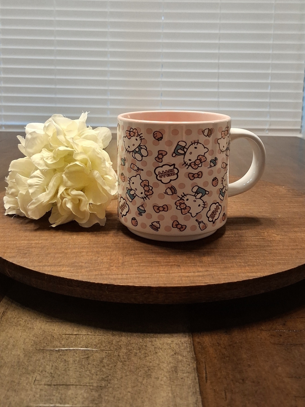 Sanrio Hello Kitty Light Pink Patterned Ceramic Mug